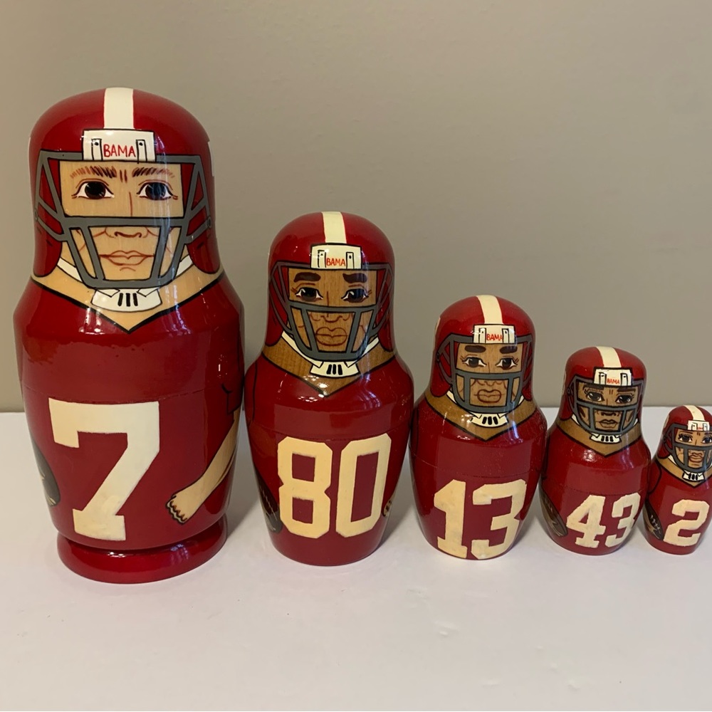 VINTAGE Alabama Crimson Tide: Nesting Dolls Set